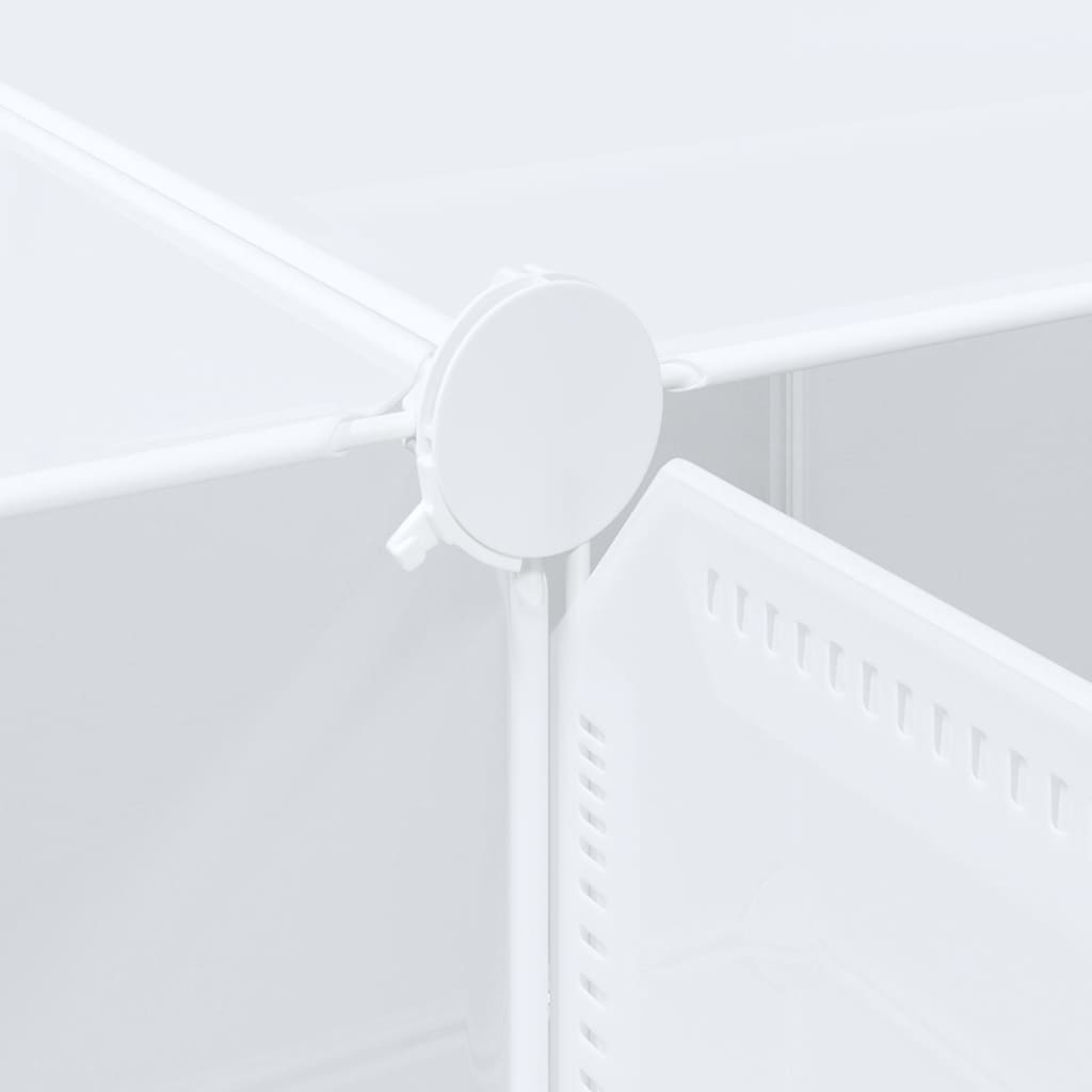 Storage Cube Organizer su 16 kubelių ir pakabinamų strypų PP
