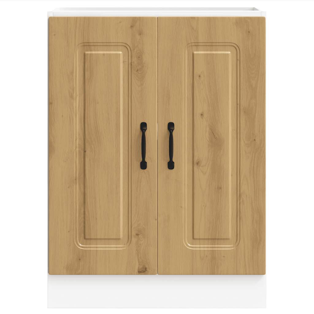 Sink base cabinet, Kalmar, artisano, 60x46x81.5 cm