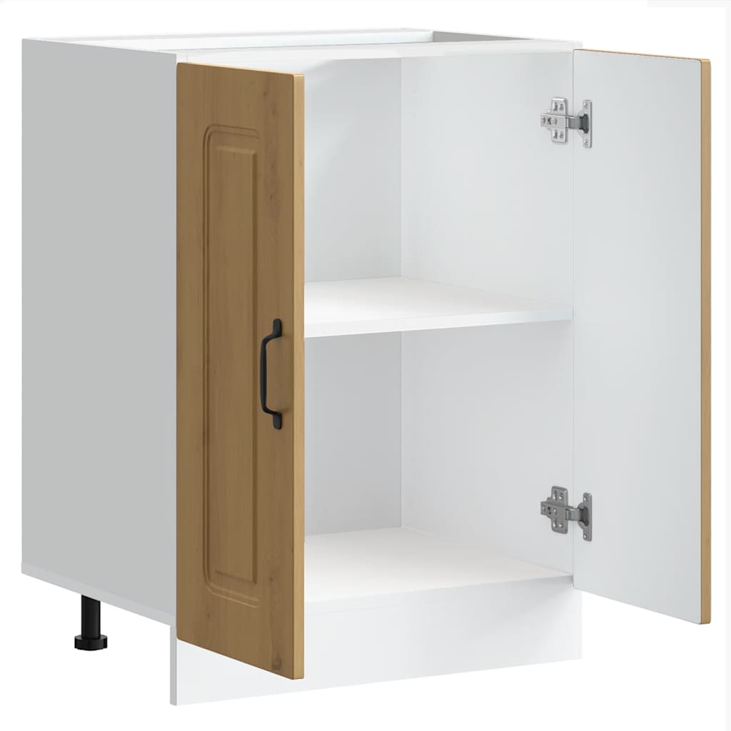 Sink base cabinet, Kalmar, artisano, 60x46x81.5 cm