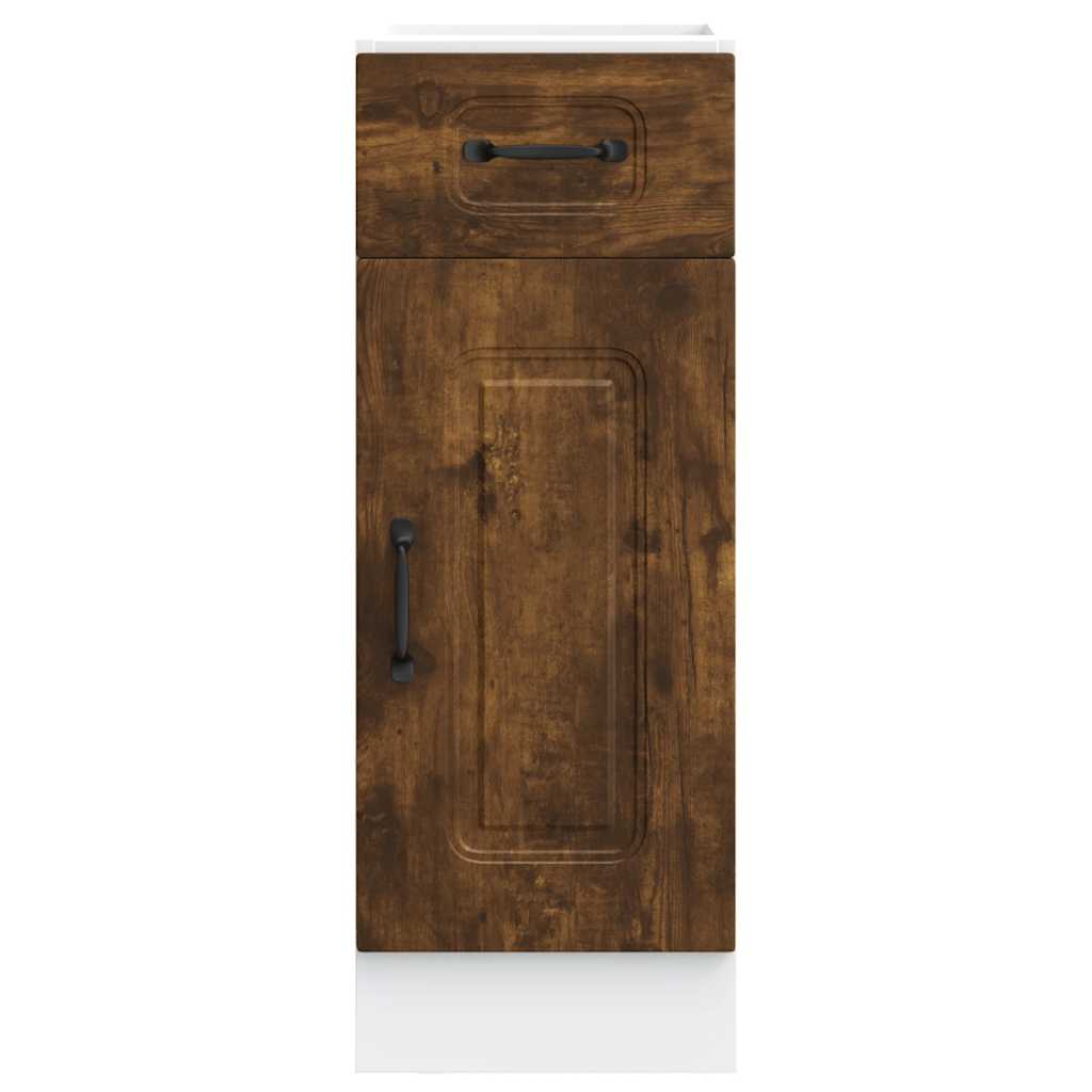 Kitchen cabinet, Kalmar, smoked oak, engineered wood