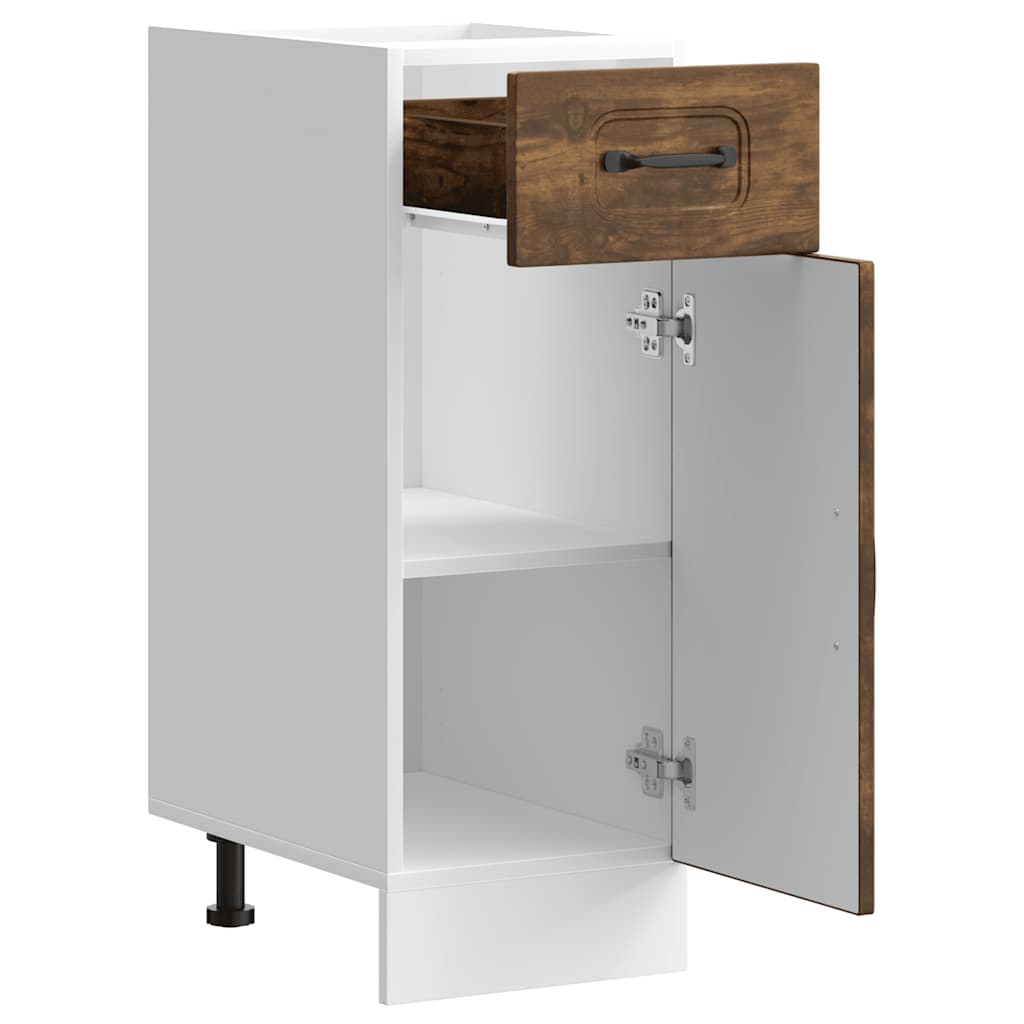 Kitchen cabinet, Kalmar, smoked oak, engineered wood