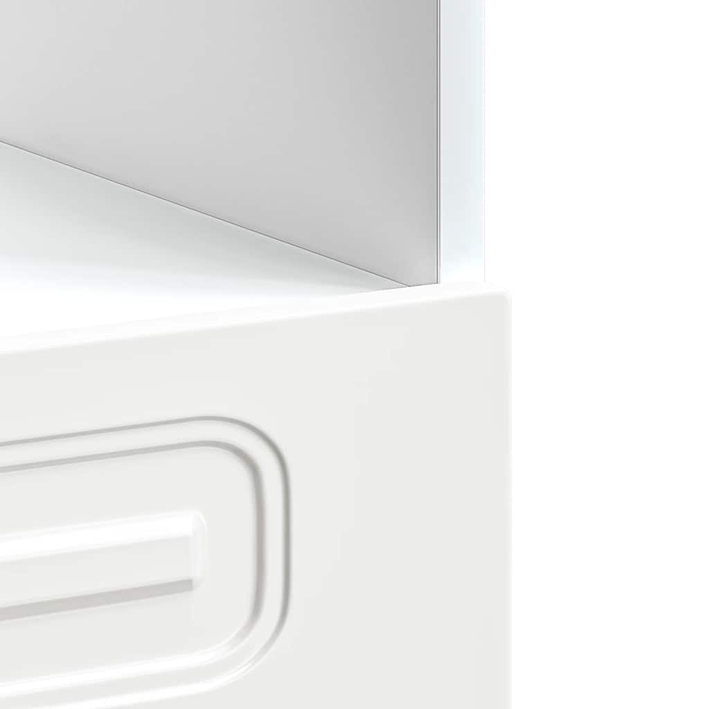 Orkaitės spintelė, Kalmar, balta, apdirbta mediena