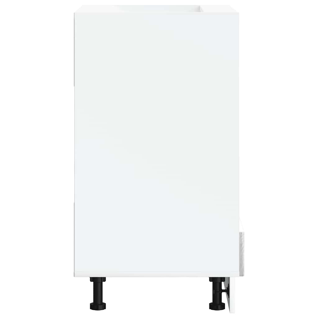 Orkaitės spintelė, Kalmar, pilka, apdirbta mediena