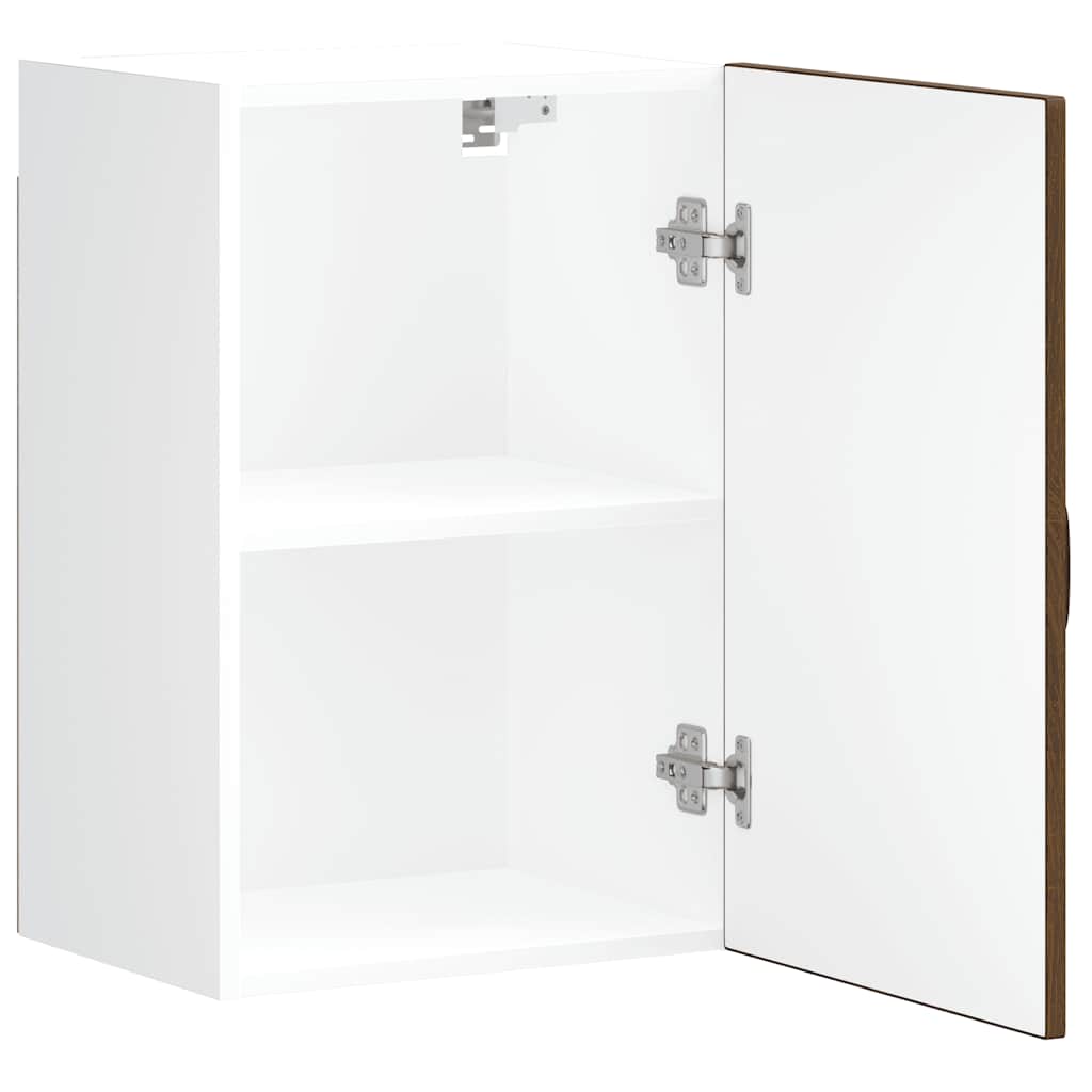 Wall kitchen cabinet, Kalmar, brown oak, wood