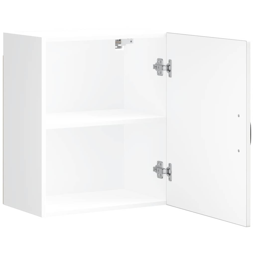 Wall Kitchen Cabinets 2 pcs "Kalmar" White Engineered Wood