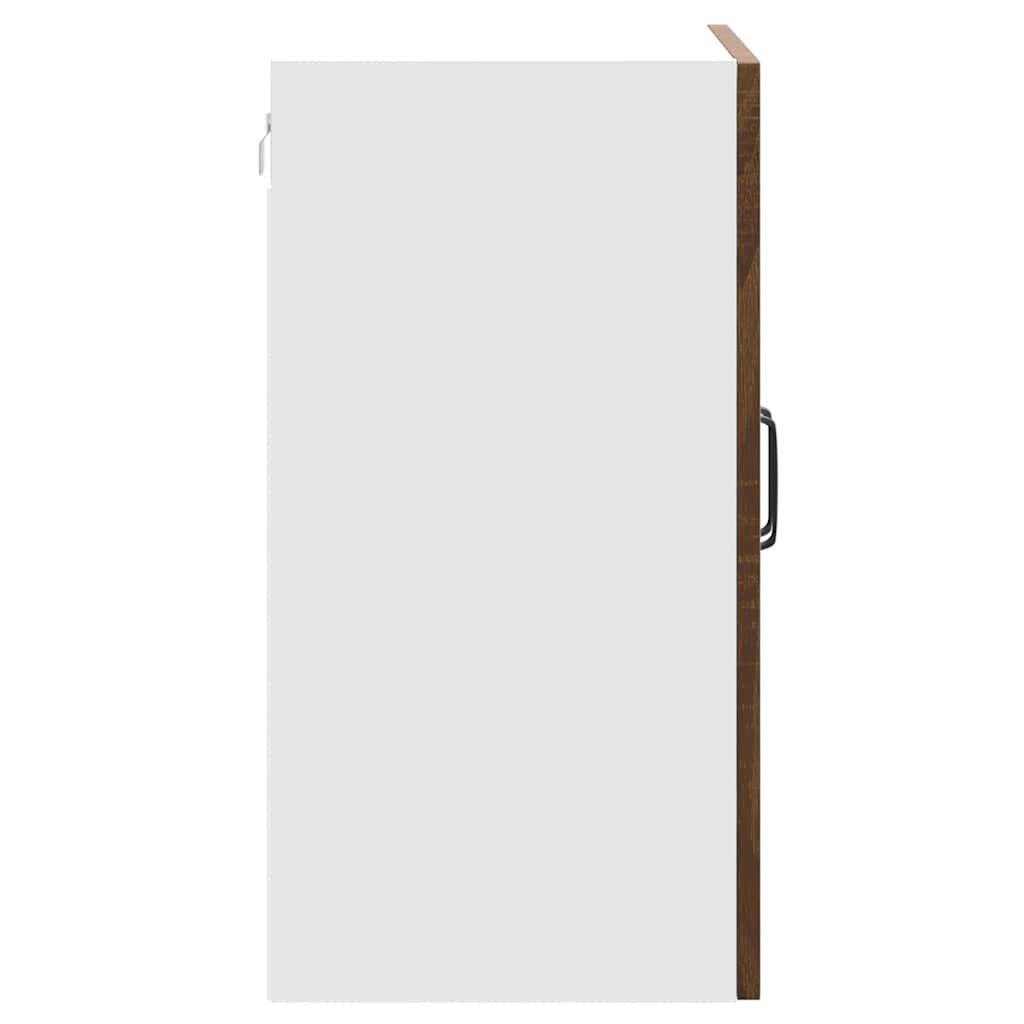 Wall kitchen cabinet, Kalmar, brown oak, wood