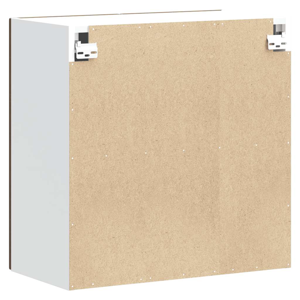 Wall kitchen cabinet, Kalmar, brown oak, wood