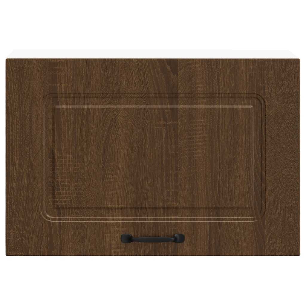 Wall kitchen cabinet, Kalmar, brown oak, wood