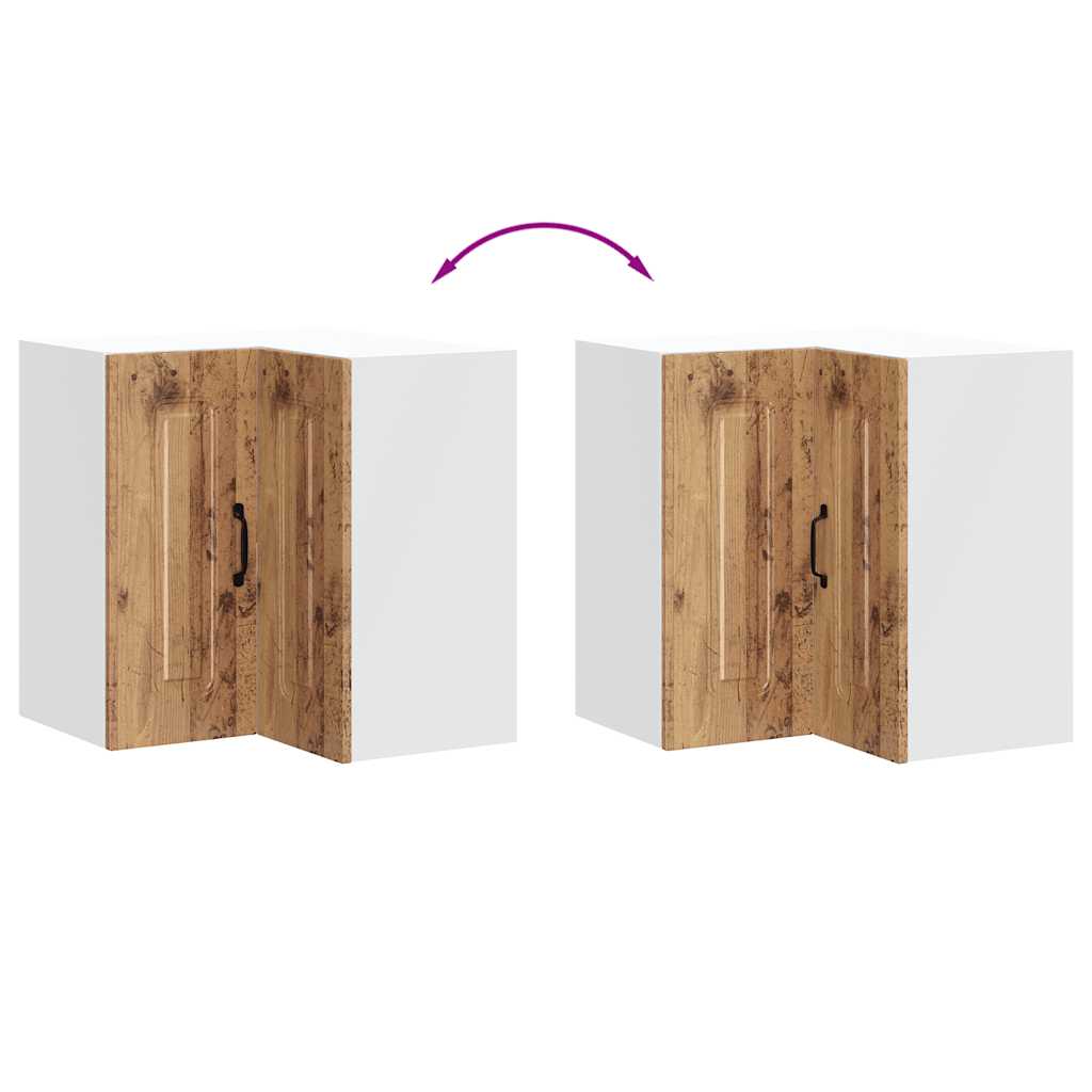 virtuvės sieninė kampinė spintelė "Kalmar" Old Wood