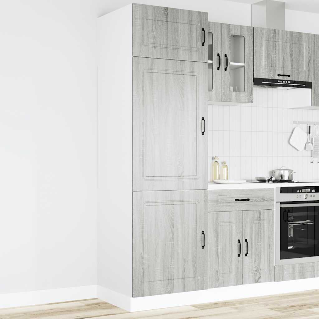 virtuvės spinta "Kalmar" Pilka Sonoma Engineered Wood