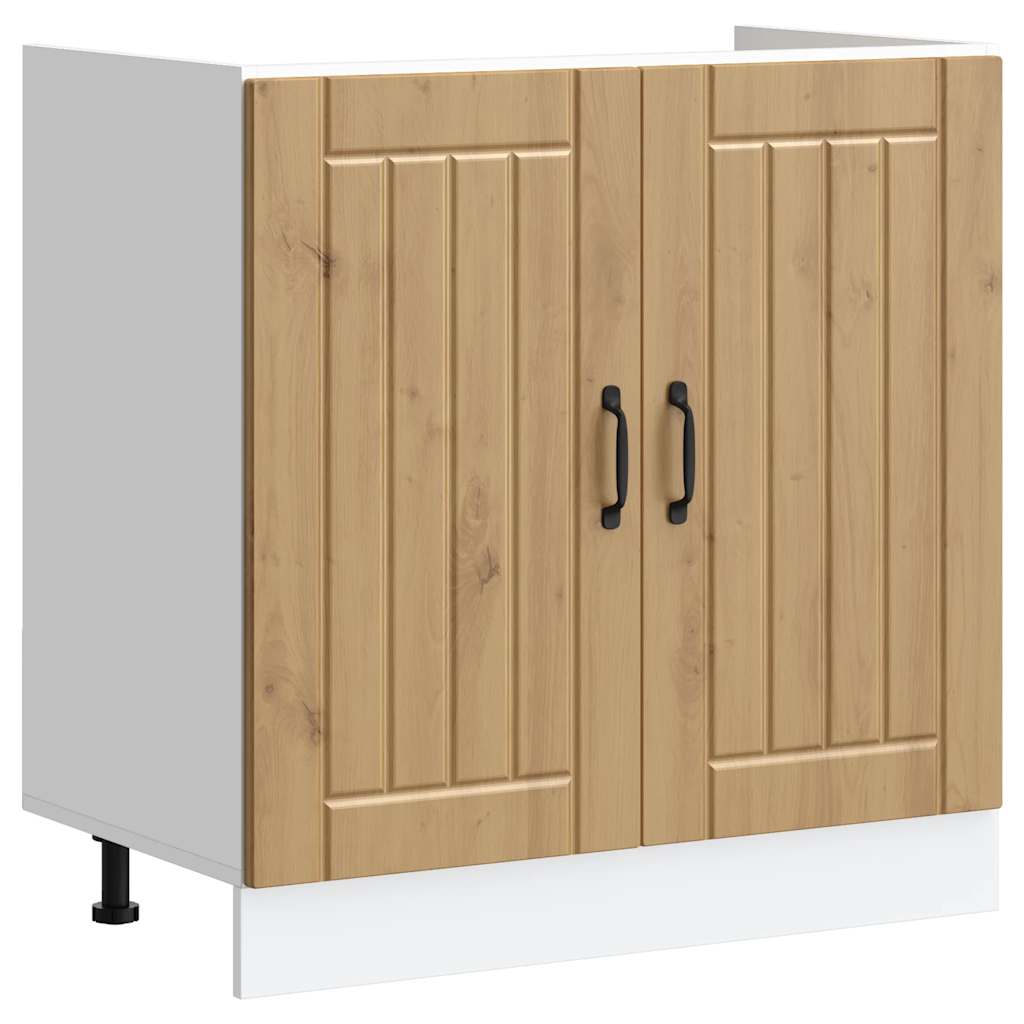 kriauklės pagrindo spintelė "Lucca" Artisan Oak Engineered Wood