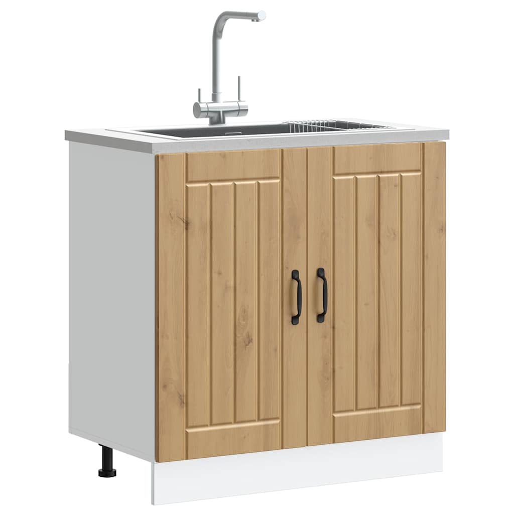 kriauklės pagrindo spintelė "Lucca" Artisan Oak Engineered Wood