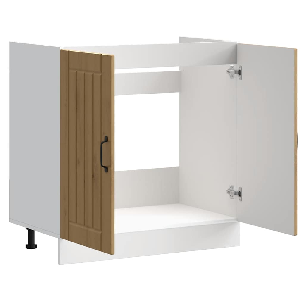 kriauklės pagrindo spintelė "Lucca" Artisan Oak Engineered Wood
