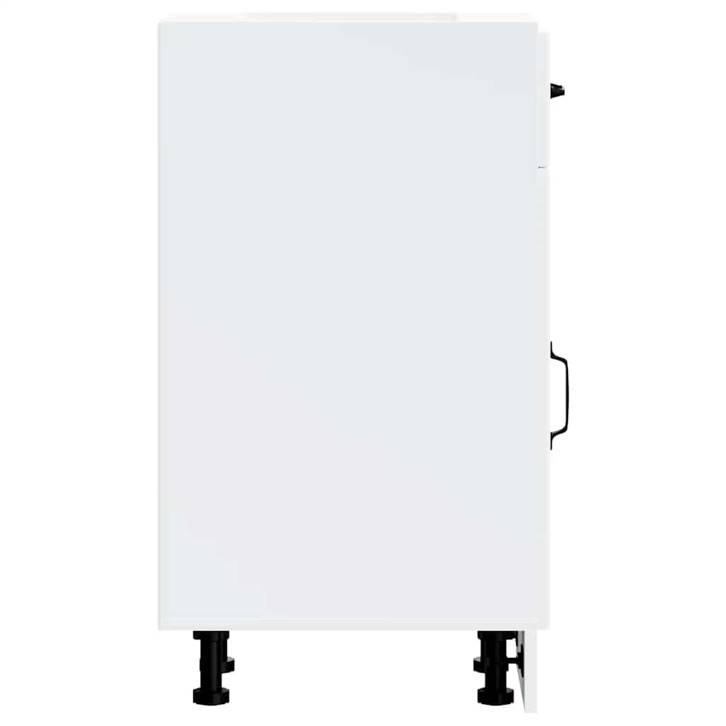 Kitchen cabinet, Lucca, white, engineered wood