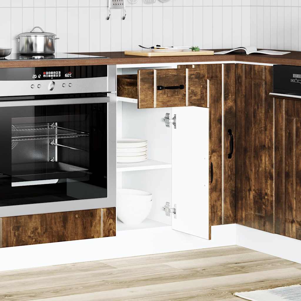 Kitchen cabinet, Lucca, smoky oak, engineered wood