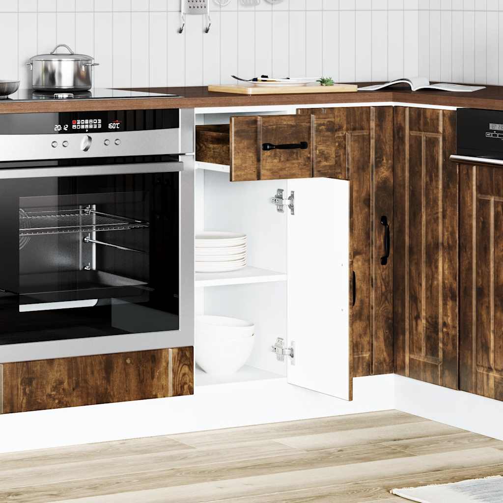 Kitchen cabinet, Lucca, smoky oak, engineered wood
