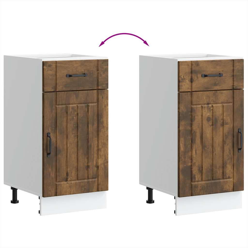 Kitchen cabinet, Lucca, smoky oak, engineered wood