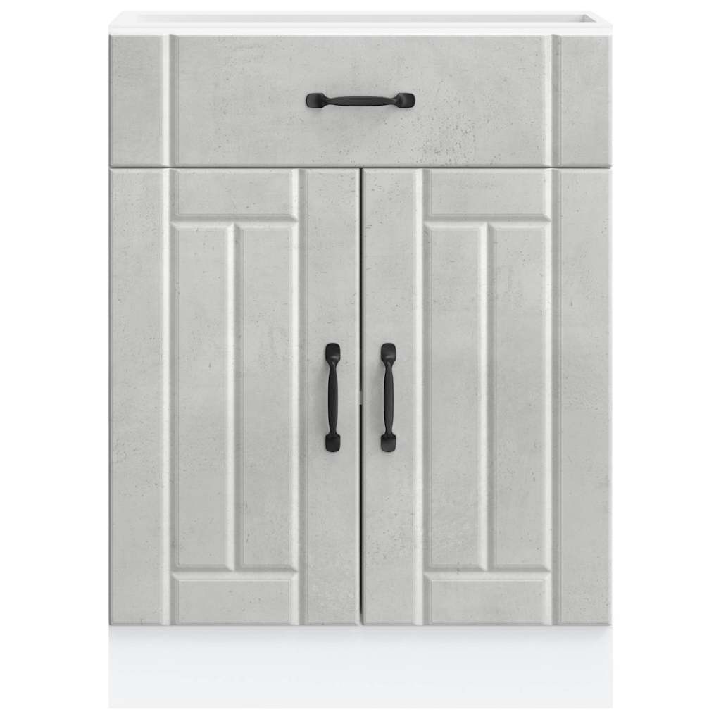 Kitchen cabinet, Lucca, concrete grey, engineered wood