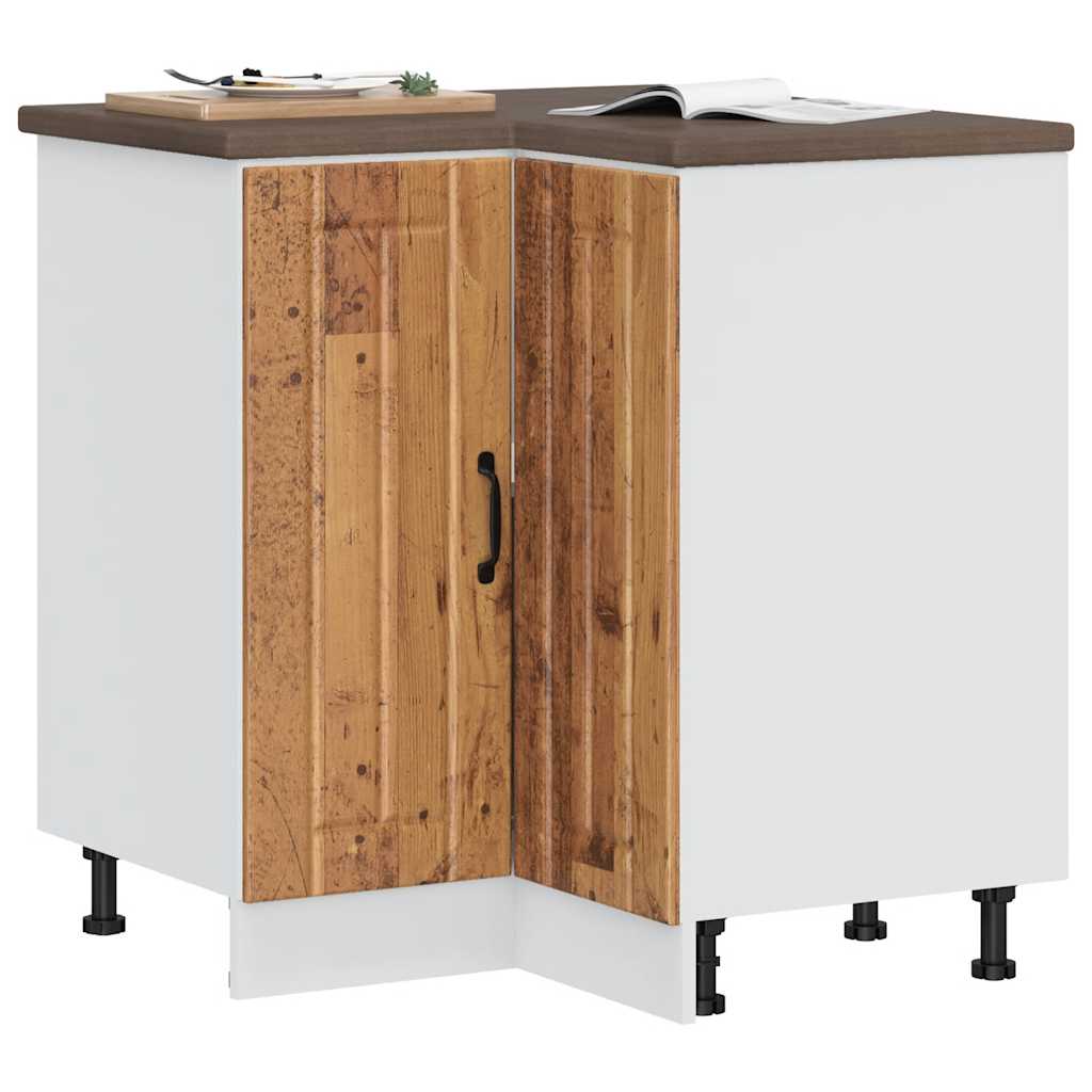 virtuvės kampinė spintelė "Lucca" Old Wood Engineered Wood