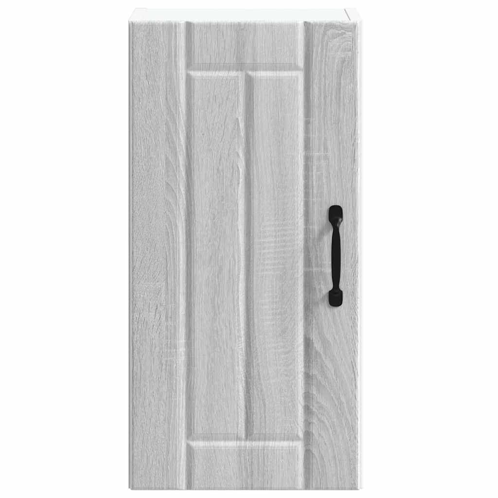 Sieninė virtuvės spinta "Lucca" Pilka Sonoma Engineered Wood