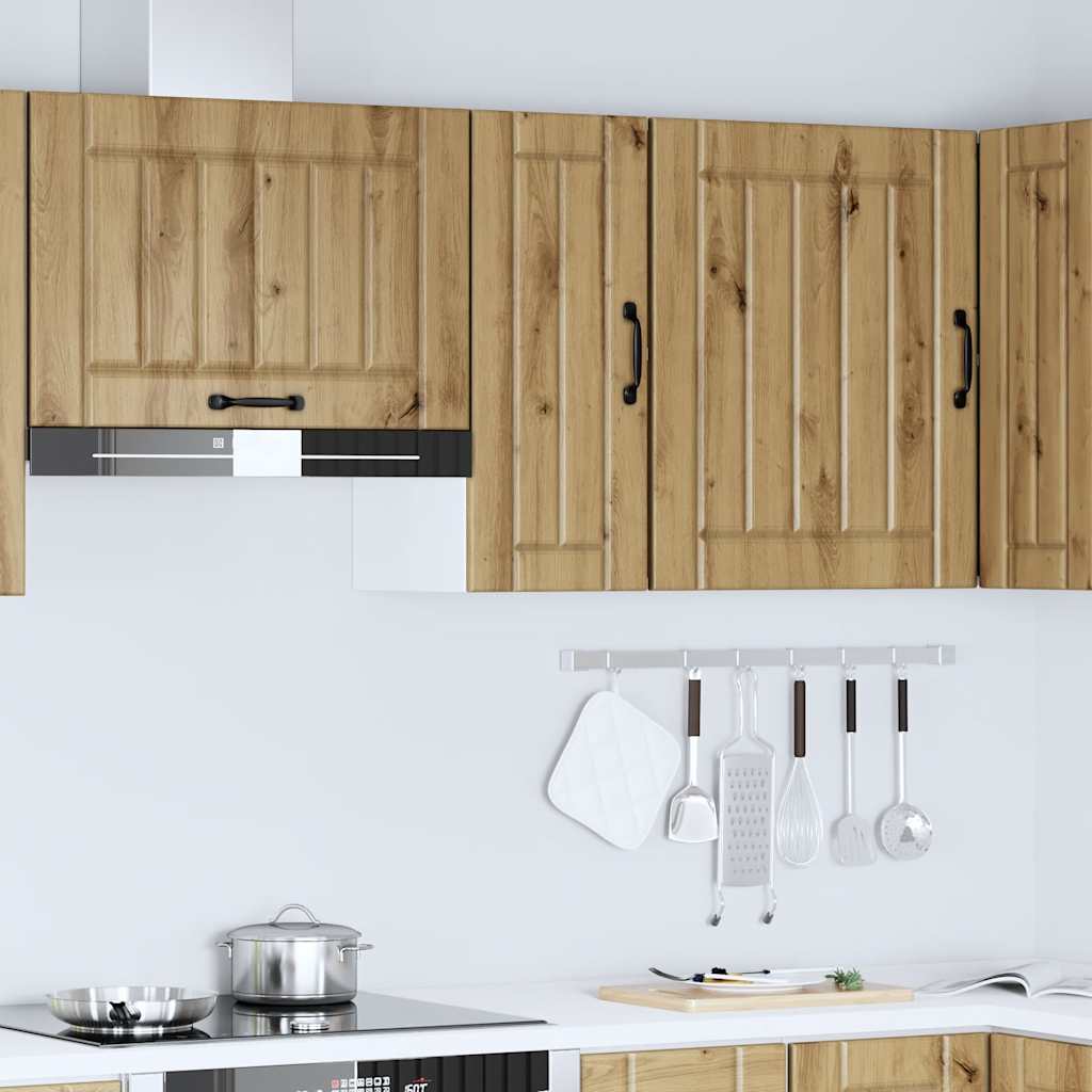 "Lucca" Wall Kitchen Cabinet, Artisan Oak Engineered Wood