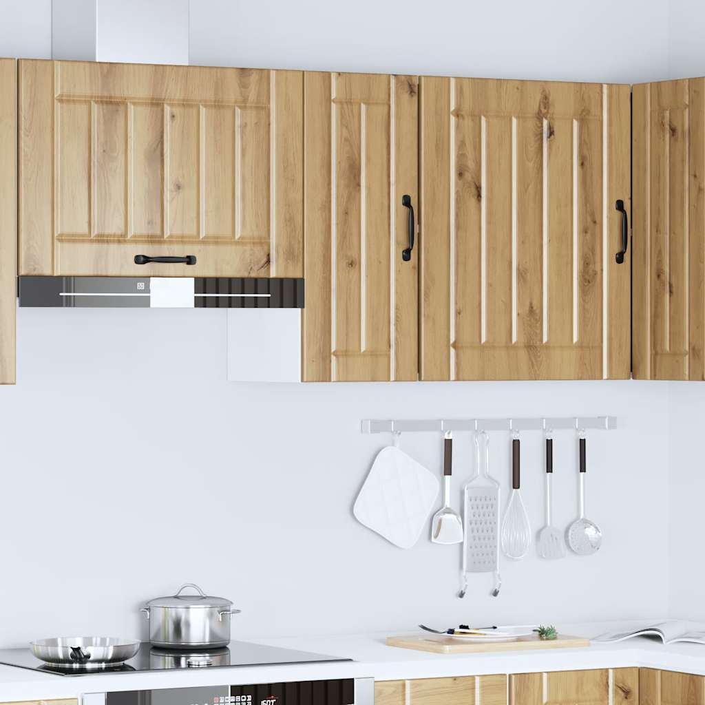 "Lucca" Wall Kitchen Cabinet, Artisan Oak Engineered Wood