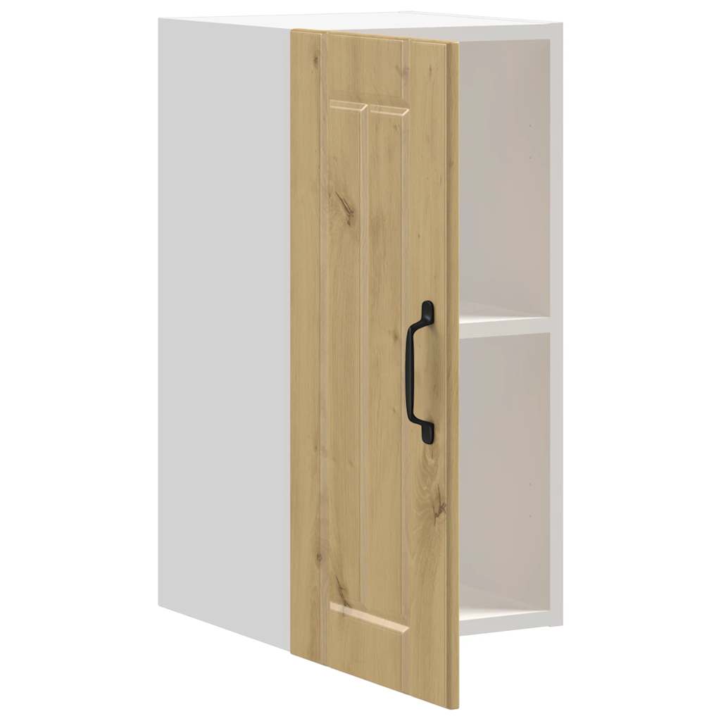 "Lucca" Wall Kitchen Cabinet, Artisan Oak Engineered Wood