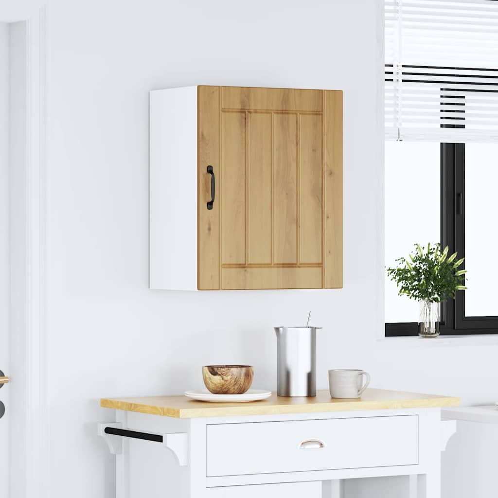 "Lucca" Wall Kitchen Cabinet, Artisan Oak Engineered Wood
