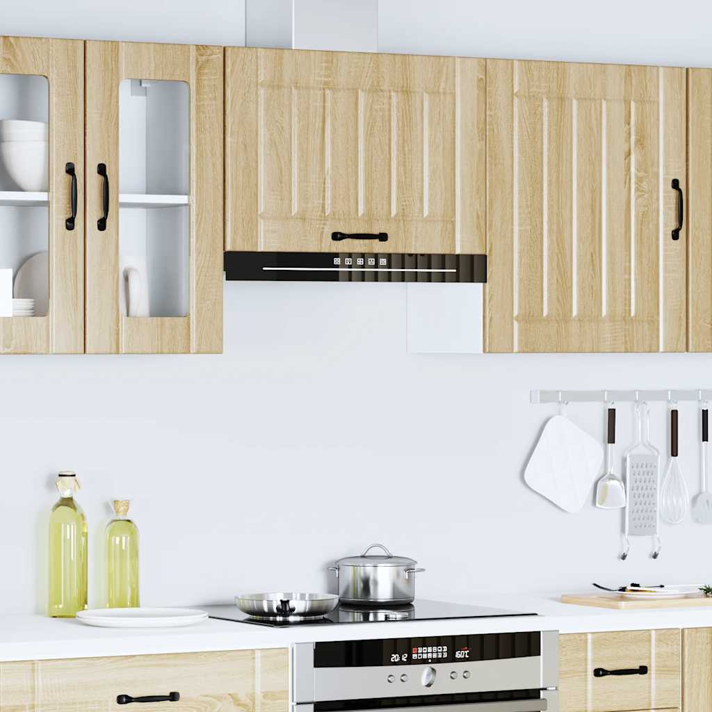 Sieninė virtuvės spinta "Lucca" Sonoma Oak Engineered Wood