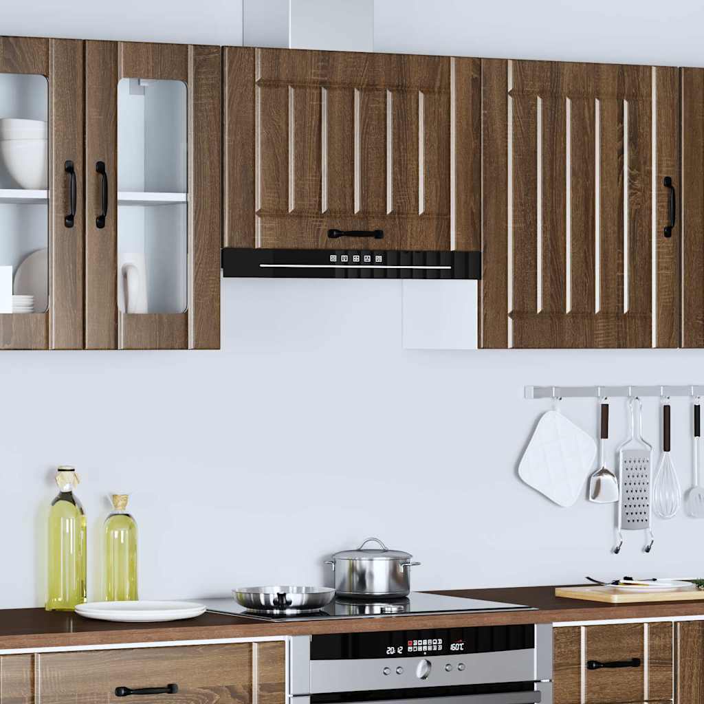 Lucca Wall Kitchen Cabinet, Brown Oak