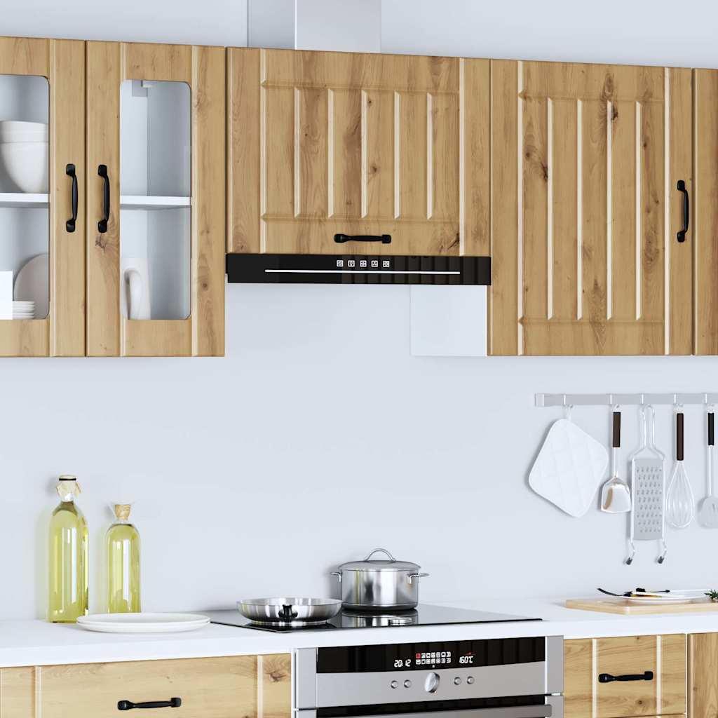 "Lucca" Wall Kitchen Cabinet, Artisan Oak Engineered Wood