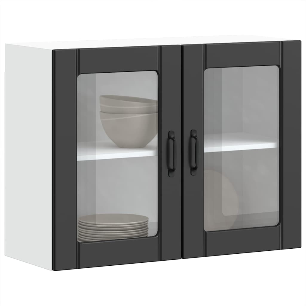 Lucca wall kitchen cabinet with glass doors