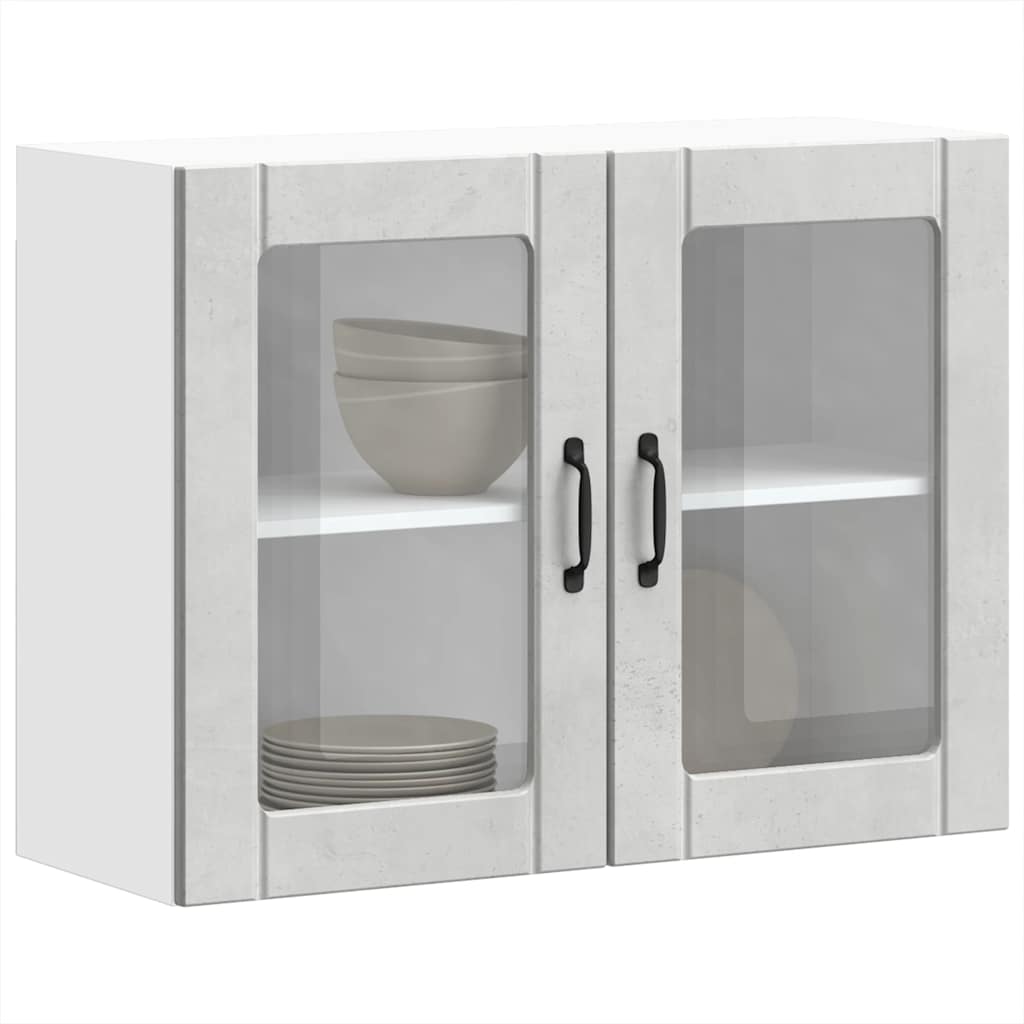 Lucca wall kitchen cabinet with glass doors