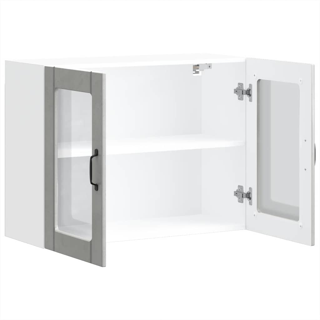 Lucca wall kitchen cabinet with glass doors
