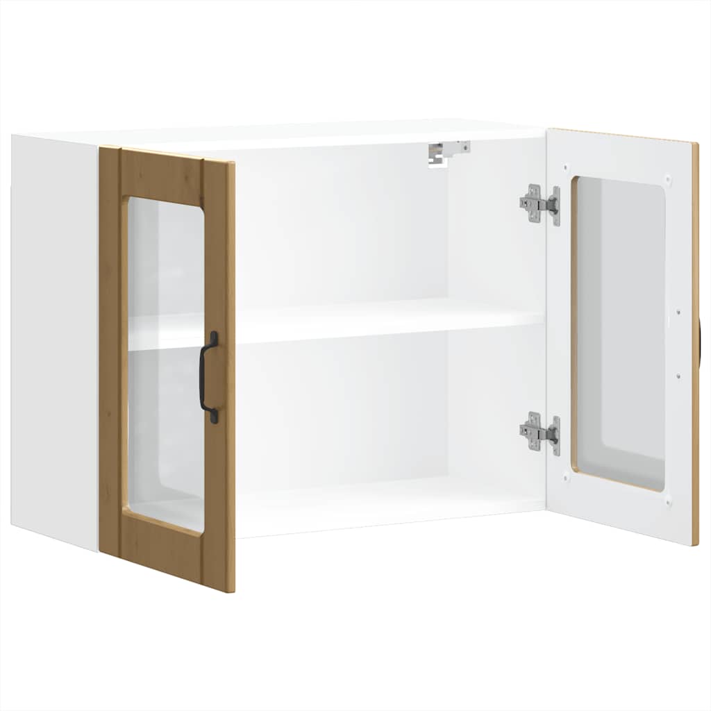 Lucca wall kitchen cabinet with glass doors