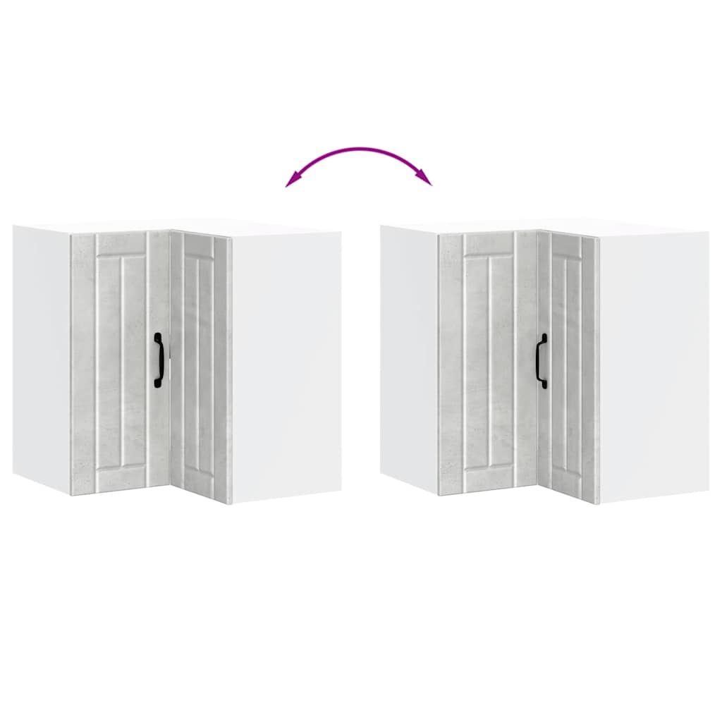 Kitchen wall corner cabinet "Lucca" Concrete
