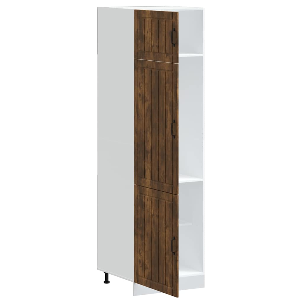 Kitchen cabinet "Lucca" Smoked Oak Engineered Wood
