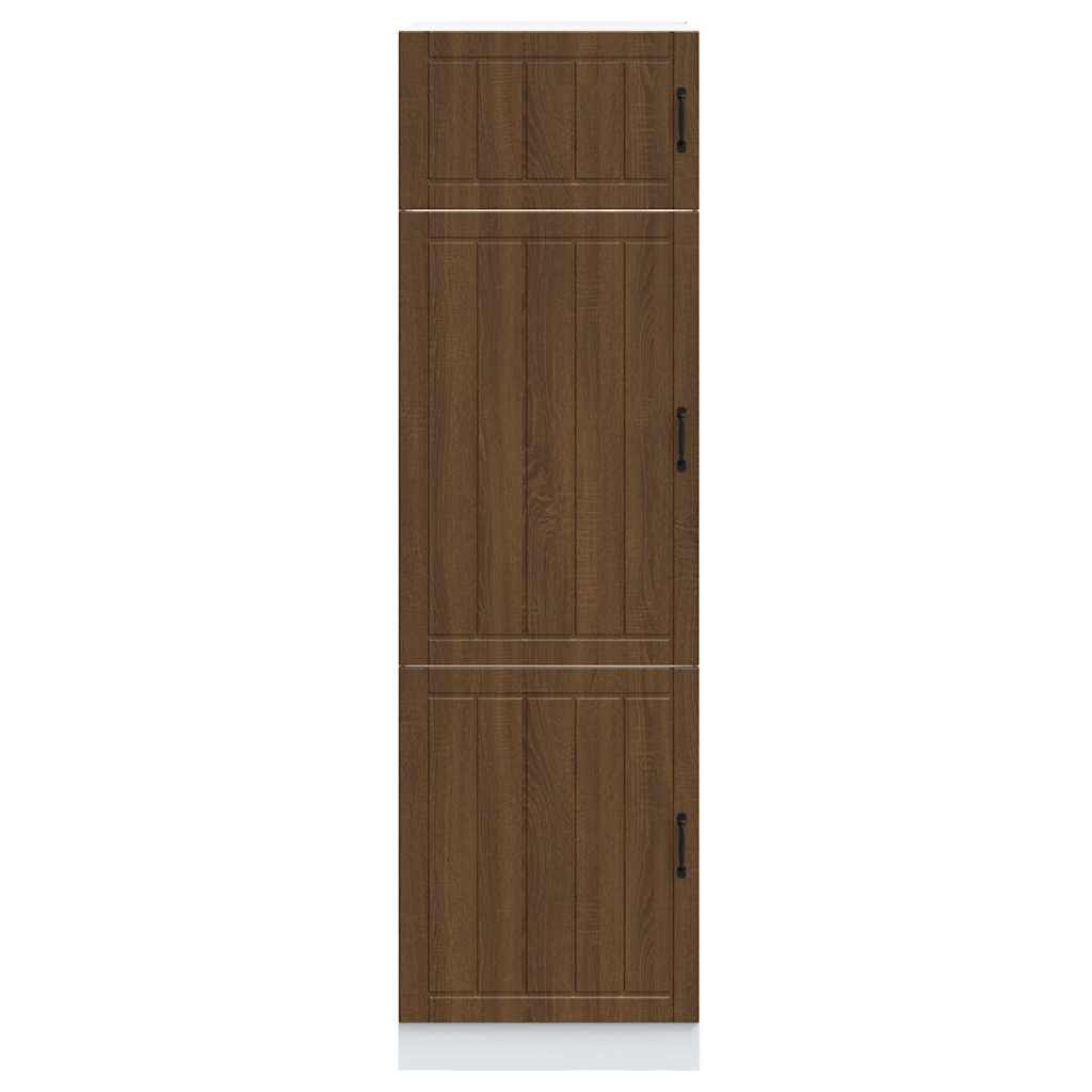 Kitchen cabinet "Lucca" Brown oak, engineered wood