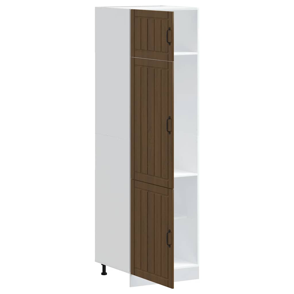 Kitchen cabinet "Lucca" Brown oak, engineered wood