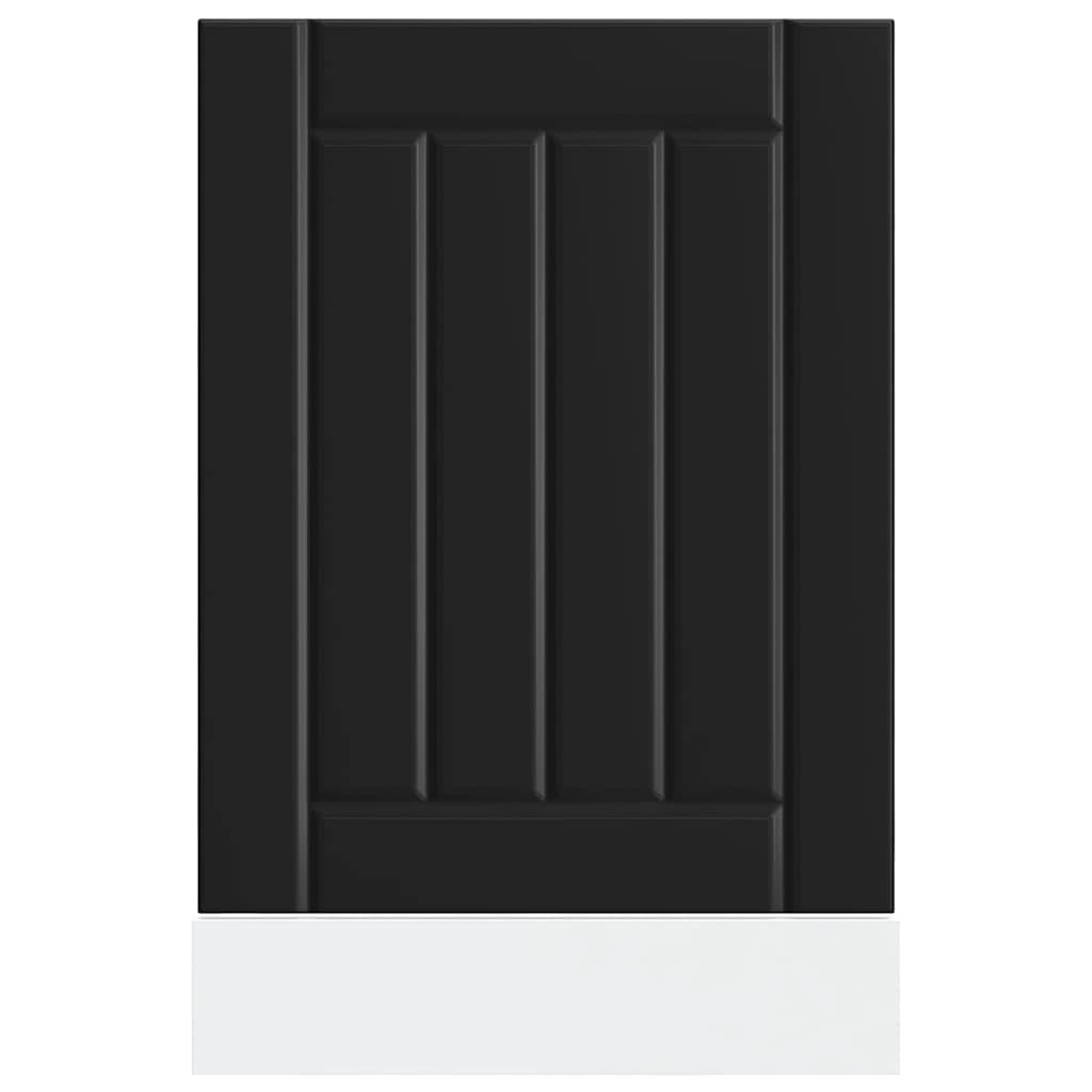 indaplovės skydelis "Lucca" Black Engineered Wood