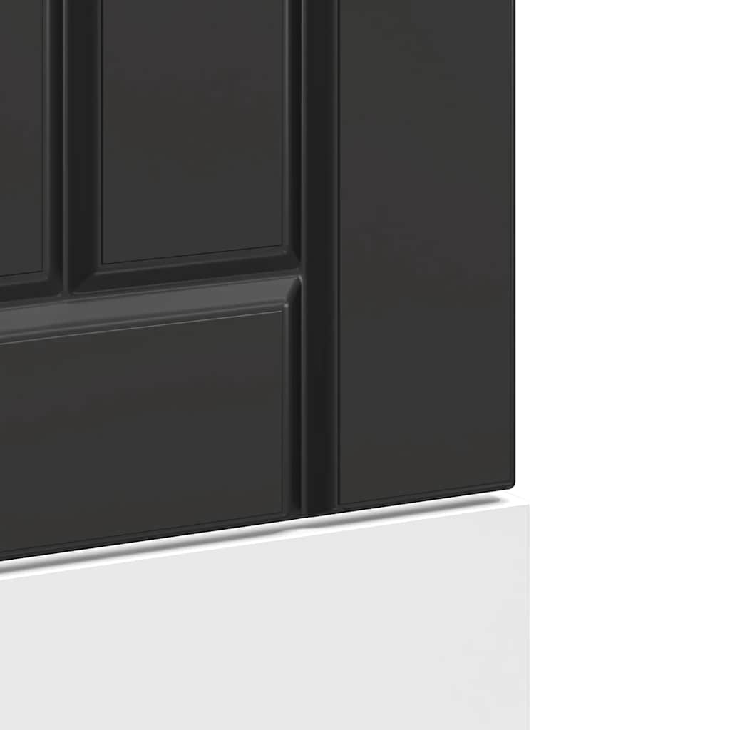 indaplovės skydelis "Lucca" Black Engineered Wood
