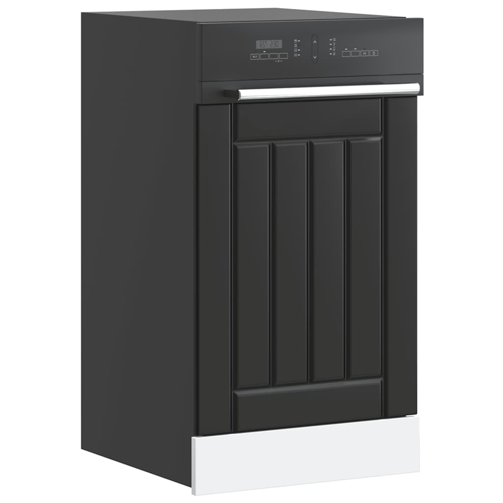 indaplovės skydelis "Lucca" Black Engineered Wood