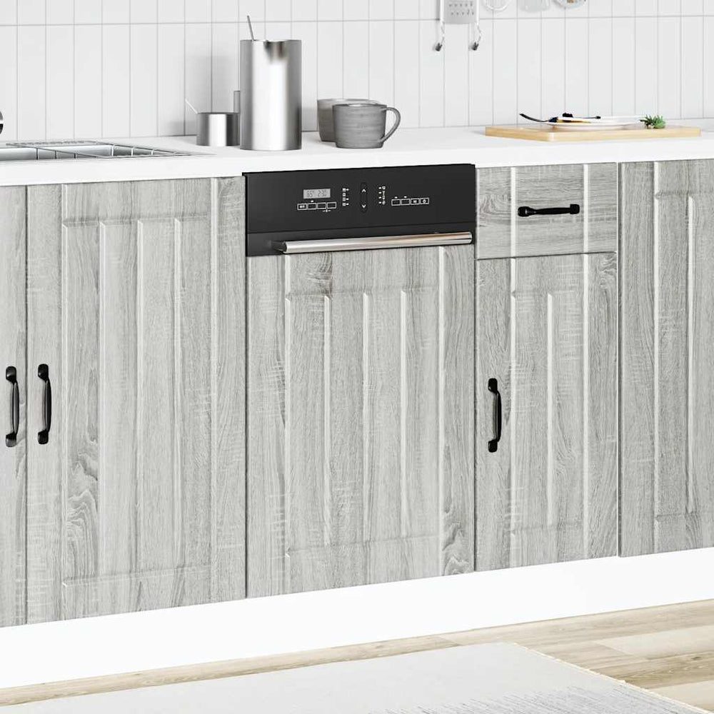 indaplovės skydelis "Lucca" Pilka Sonoma Engineered Wood