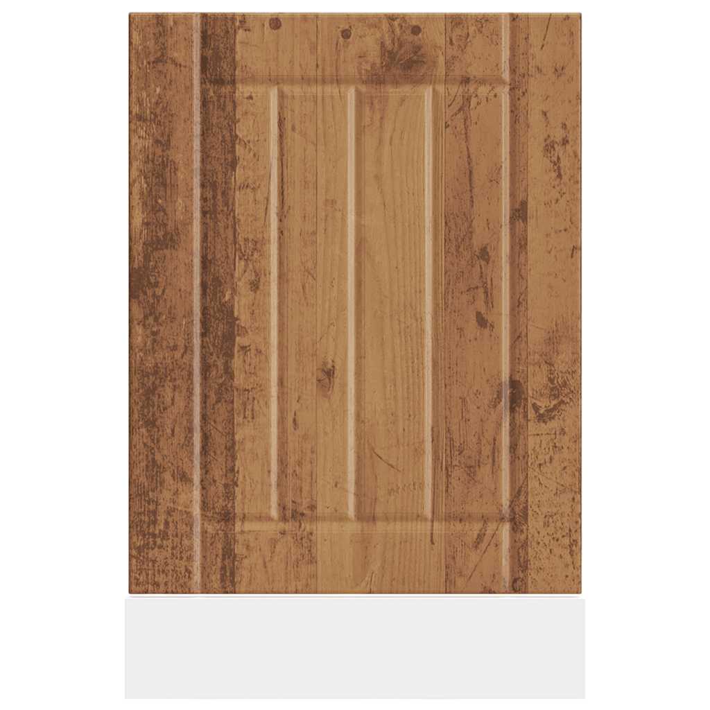Trauku mazgājamās mašīnas panelis "Lucca" Old Wood izgatavota koka apdare