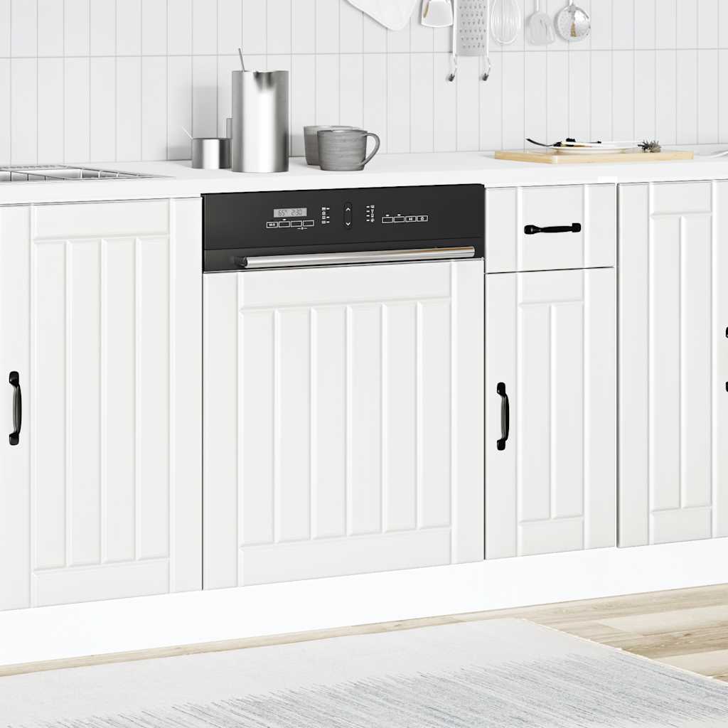 trauku mazgājamās mašīnas panelis "Lucca" White Engineered Wood