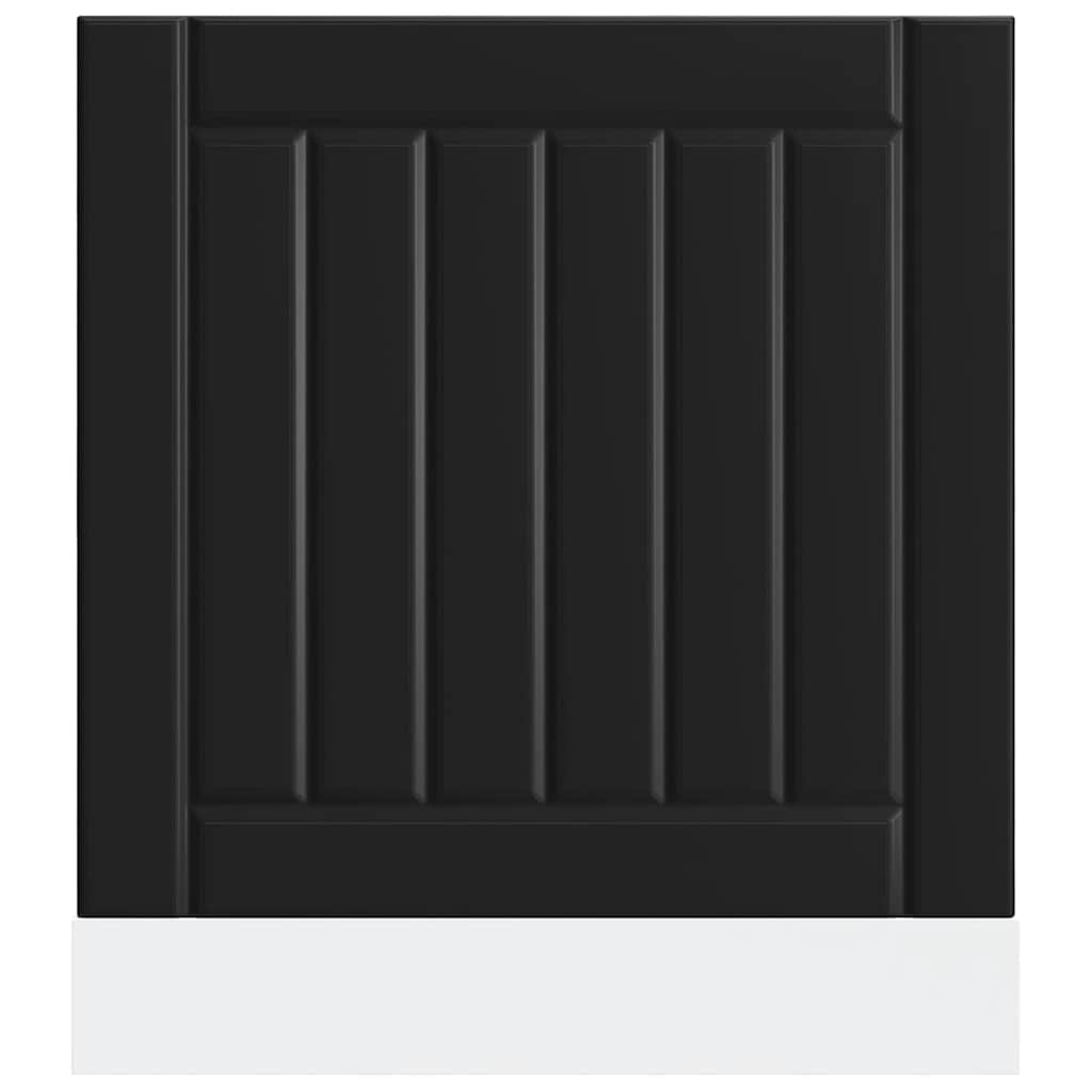indaplovės skydelis "Lucca" Black Engineered Wood