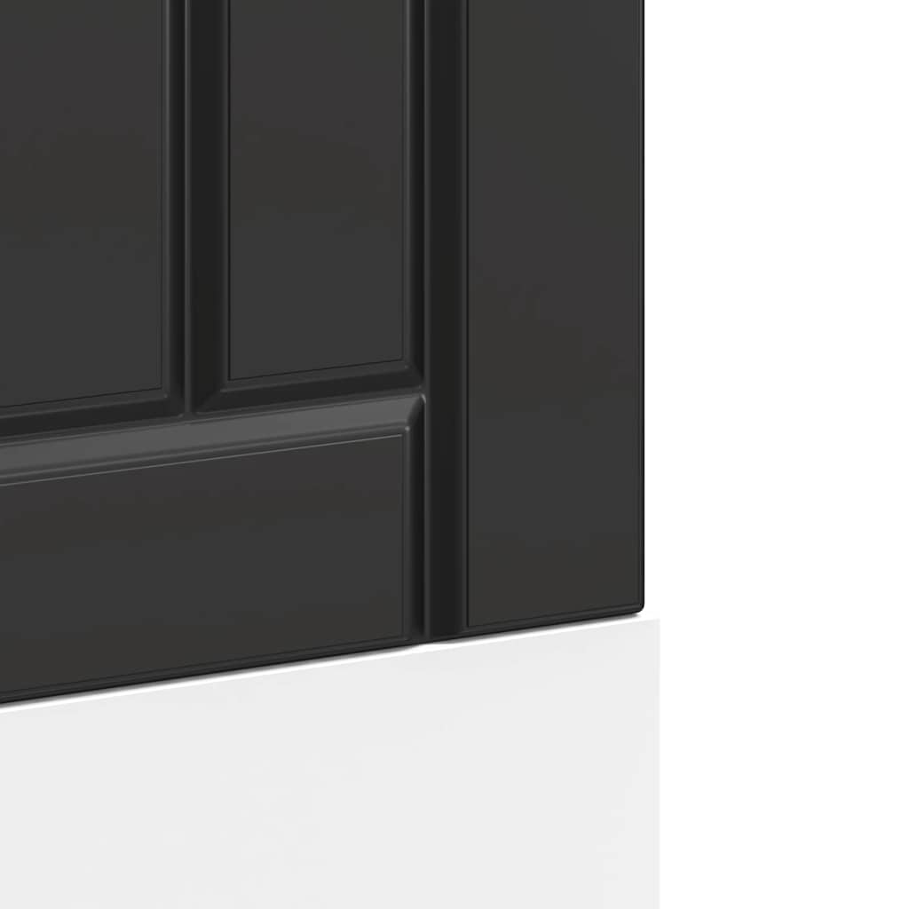 indaplovės skydelis "Lucca" Black Engineered Wood
