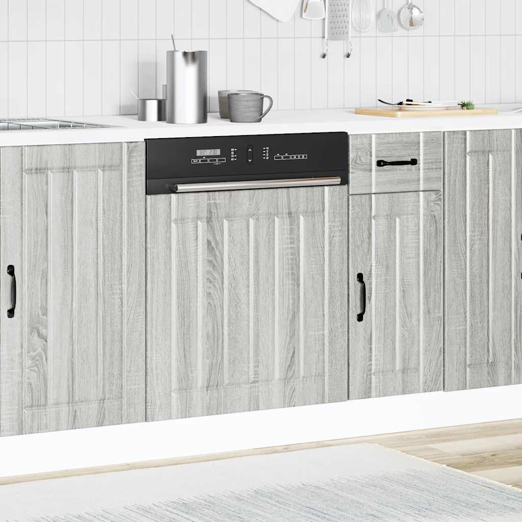 indaplovės skydelis "Lucca" Pilka Sonoma Engineered Wood
