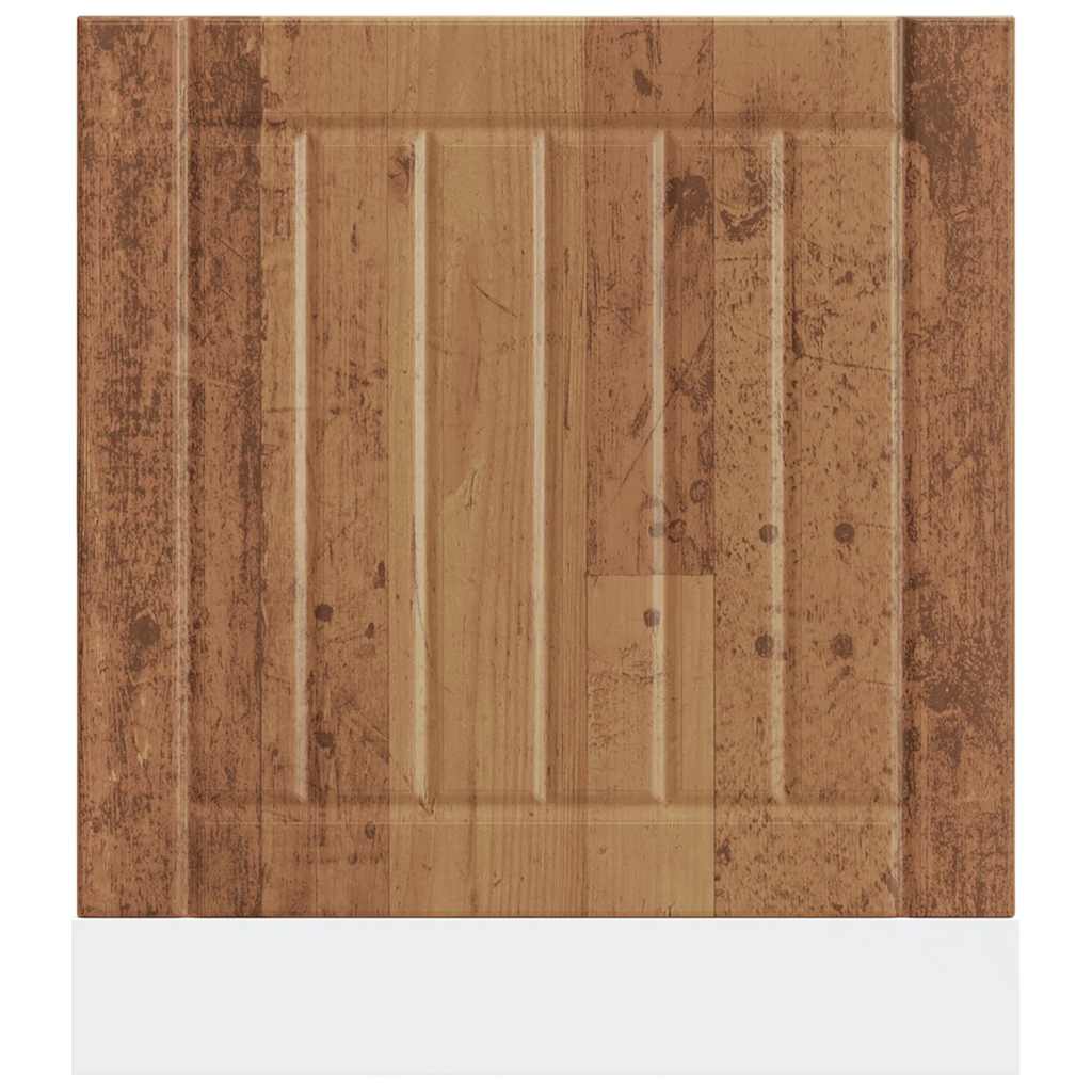 Trauku mazgājamās mašīnas panelis "Lucca" Old Wood izgatavota koka apdare