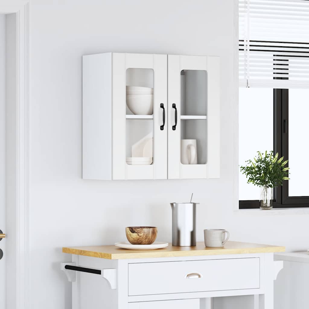 Lucca Wall Kitchen Cabinet with Glass Doors